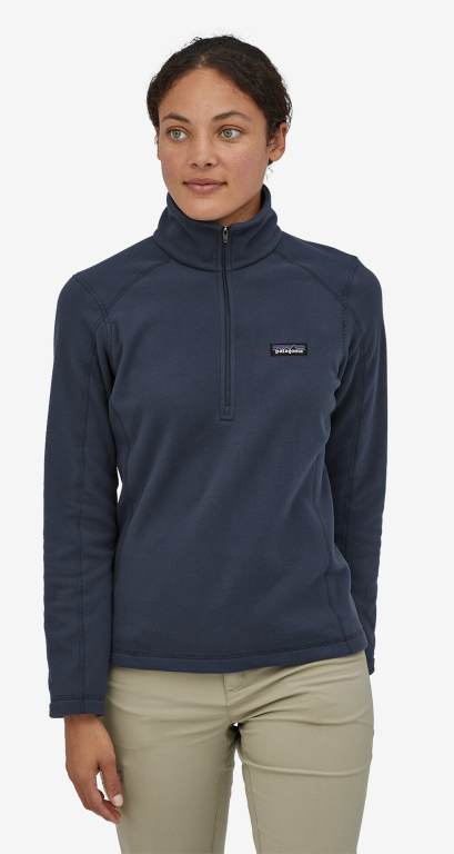 Pullover Patagonia Micro DÂ® 1/4-Zip Mujer Azul Marino | udBGt0gy