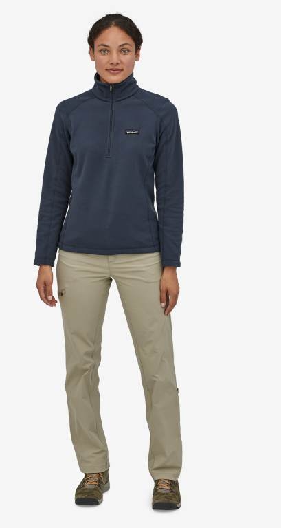 Pullover Patagonia Micro DÂ® 1/4-Zip Mujer Azul Marino | udBGt0gy