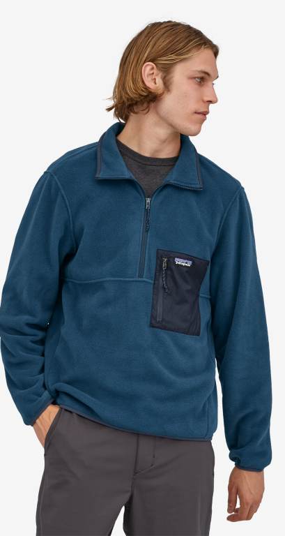 Pullover Patagonia Microdini 1/2-Zip Hombre Azules | C4xAXFoI