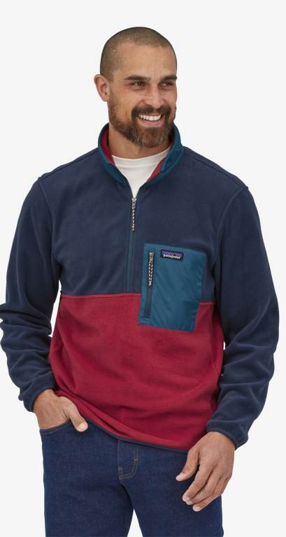 Pullover Patagonia Microdini 1/2-Zip Hombre Rojos | KpAueIqk