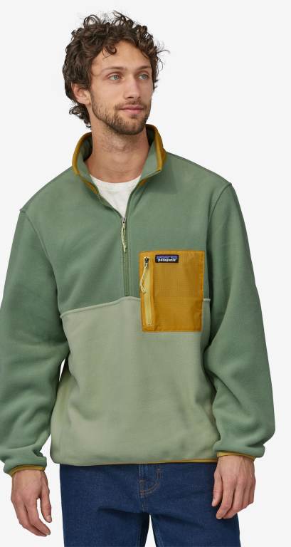 Pullover Patagonia Microdini 1/2-Zip Hombre Verdes | jJn7Liq4