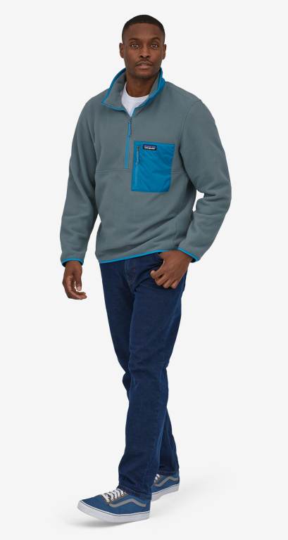 Pullover Patagonia Microdini 1/2-Zip Hombre Grises | lH692BLe