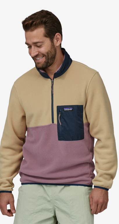 Pullover Patagonia Microdini 1/2-Zip Hombre Morados | lnomD4LO