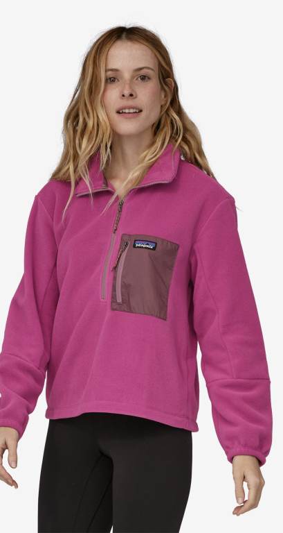 Pullover Patagonia Microdini 1/2-Zip Mujer Rosas | eCKgUSNG