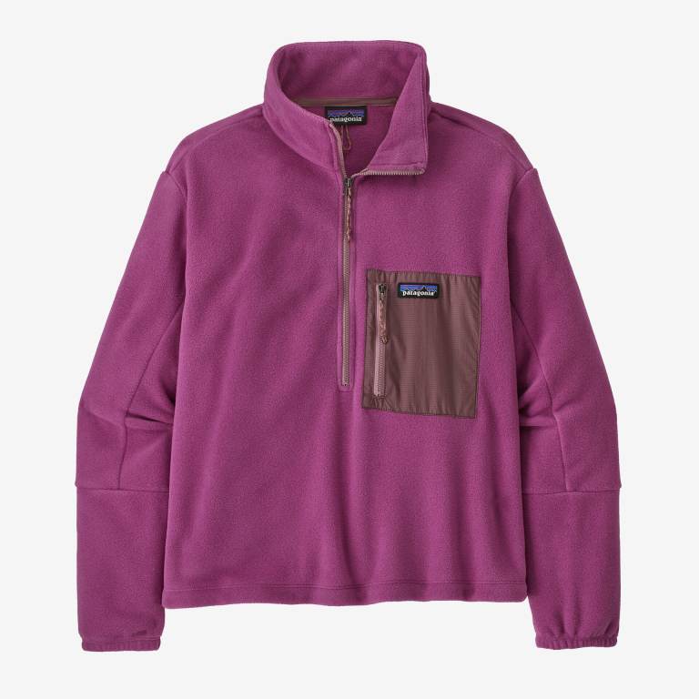 Pullover Patagonia Microdini 1/2-Zip Mujer Rosas | eCKgUSNG