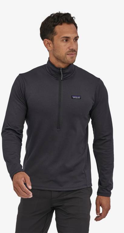 Pullover Patagonia R1Â® Daily 1/2-Zip Hombre Black/Black | DIbZ6h88