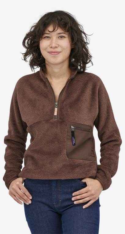 Pullover Patagonia Re-Tool 1/2-Zip Mujer Brown/Brown | 8ExncJMF