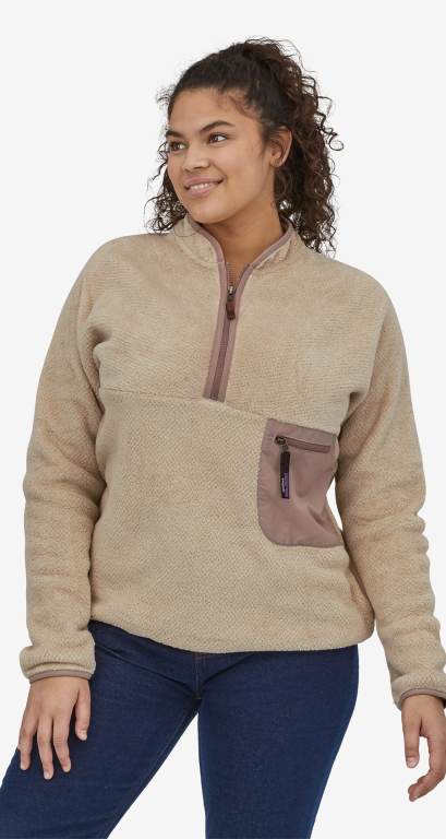 Pullover Patagonia Re-Tool 1/2-Zip Mujer Brown/Brown | 8ExncJMF