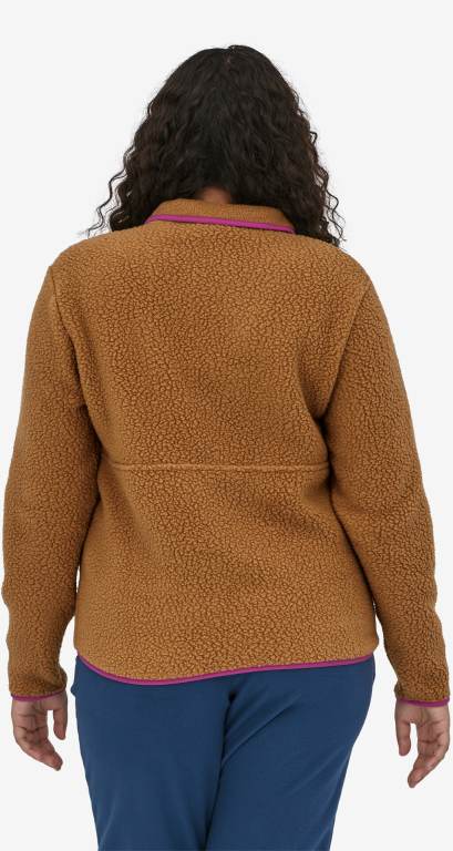 Pullover Patagonia Retro Pile Marsupial Mujer Brown/Pink | AUFkDcST