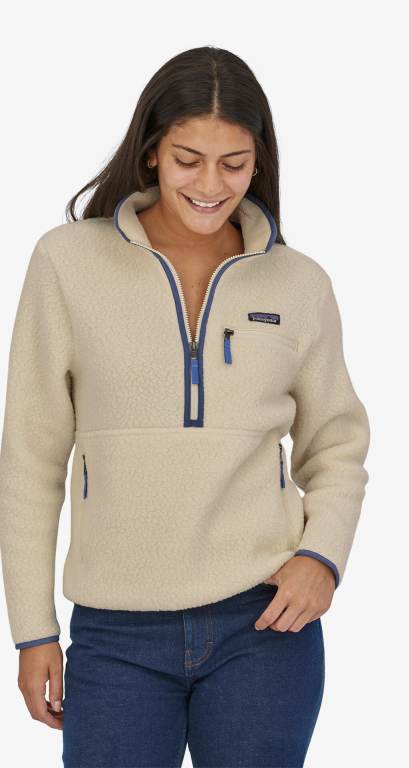 Pullover Patagonia Retro Pile Marsupial Mujer Beige | TAqTGhzE