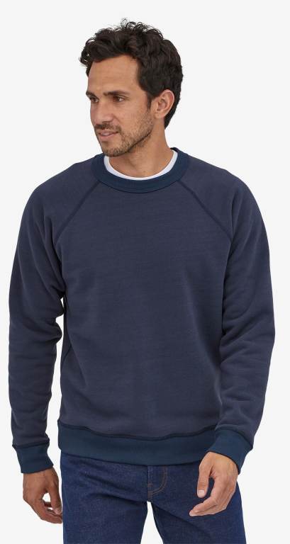 Pullover Patagonia Reversible Shearling Crewneck Hombre Azul Marino | 9QFLgdEN