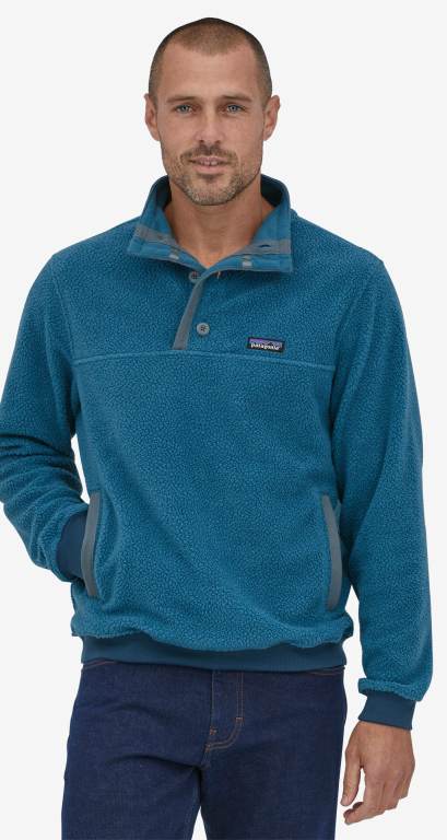 Pullover Patagonia Shearling Button Hombre Azules | XRjHDSzq