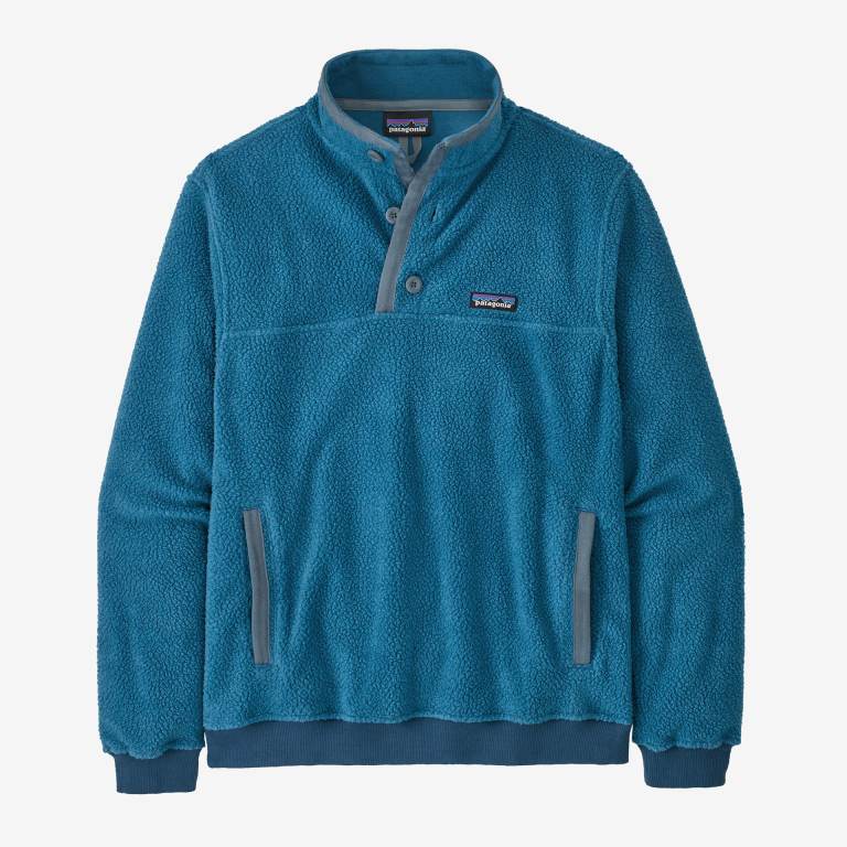 Pullover Patagonia Shearling Button Hombre Azules | XRjHDSzq