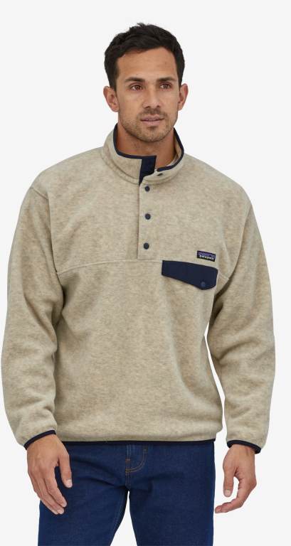 Pullover Patagonia SynchillaÂ® Snap-TÂ® Hombre Black/Grey | Usw6Mt2h