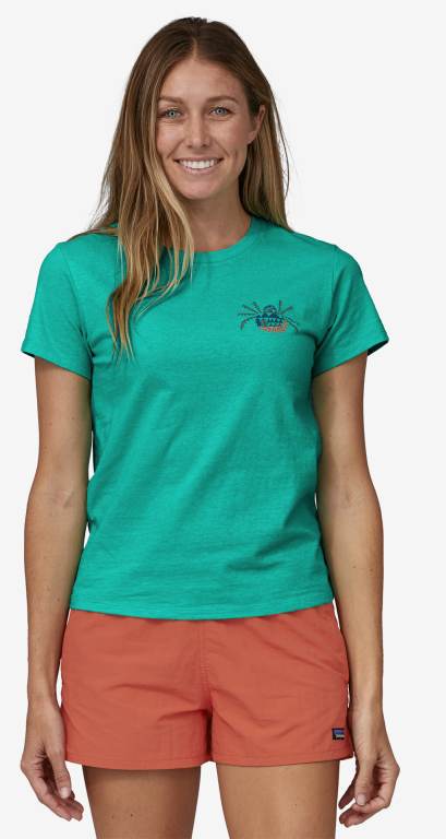 Responsibili-Tee® Patagonia Across the Trail Responsibili-Â® Mujer Turquesa | WzAHVu39