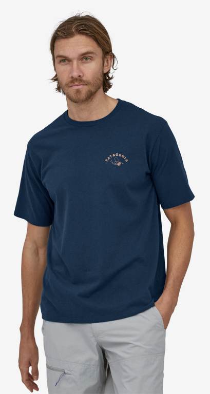 Responsibili-Tee® Patagonia Action Angler Responsibili-Â® Hombre Azules | XJxA2by0