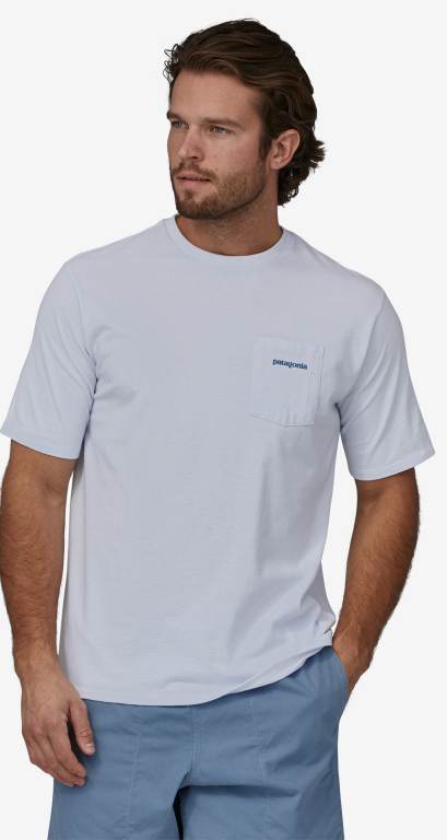 Responsibili-Tee® Patagonia Boardshort Logo Pocket Responsibili-Â® Hombre Blancos | BKLZGzM1