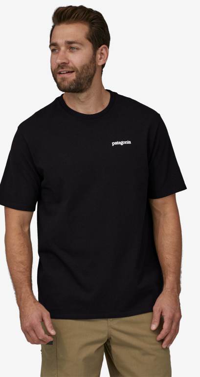 Responsibili-Tee® Patagonia Fitz Roy Horizons Responsibili-Â® Hombre Negros | 27We0S6a