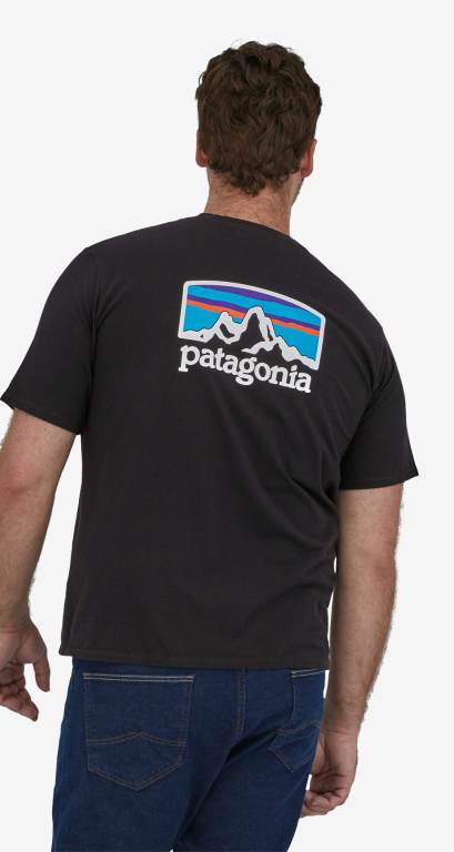 Responsibili-Tee® Patagonia Fitz Roy Horizons Responsibili-Â® Hombre Negros | 27We0S6a