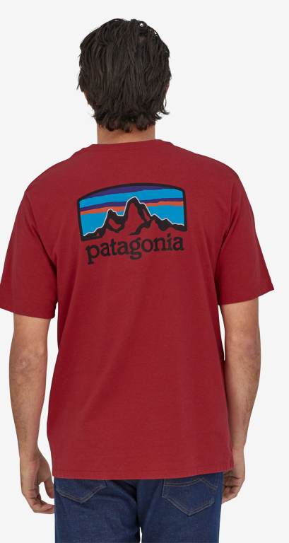 Responsibili-Tee® Patagonia Fitz Roy Horizons Responsibili-Â® Hombre Rojos | CWTHSaCi