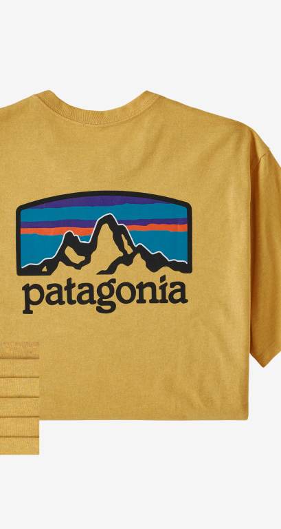 Responsibili-Tee® Patagonia Fitz Roy Horizons Responsibili-Â® Hombre Amarillos | IJanQtPt