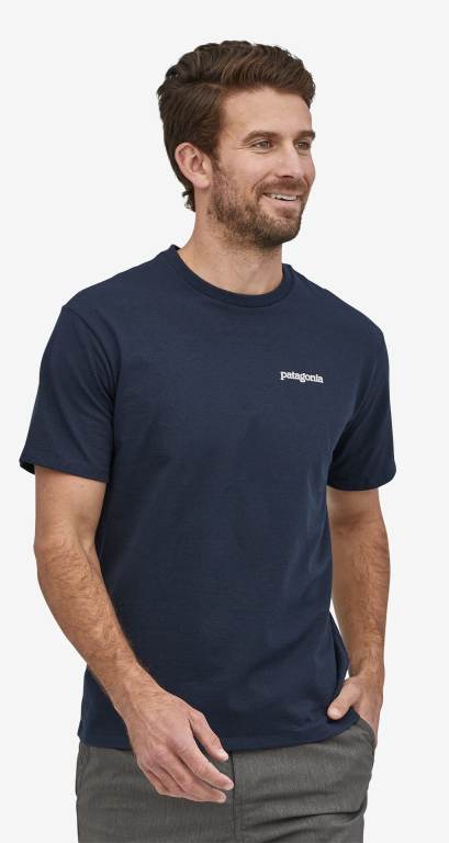 Responsibili-Tee® Patagonia Fitz Roy Horizons Responsibili-Â® Hombre Azul Marino | JxOk8TPR