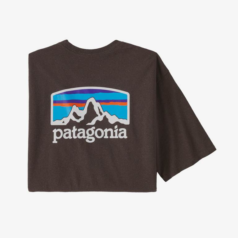 Responsibili-Tee® Patagonia Fitz Roy Horizons Responsibili-Â® Hombre Marrom | PCpbqc6d