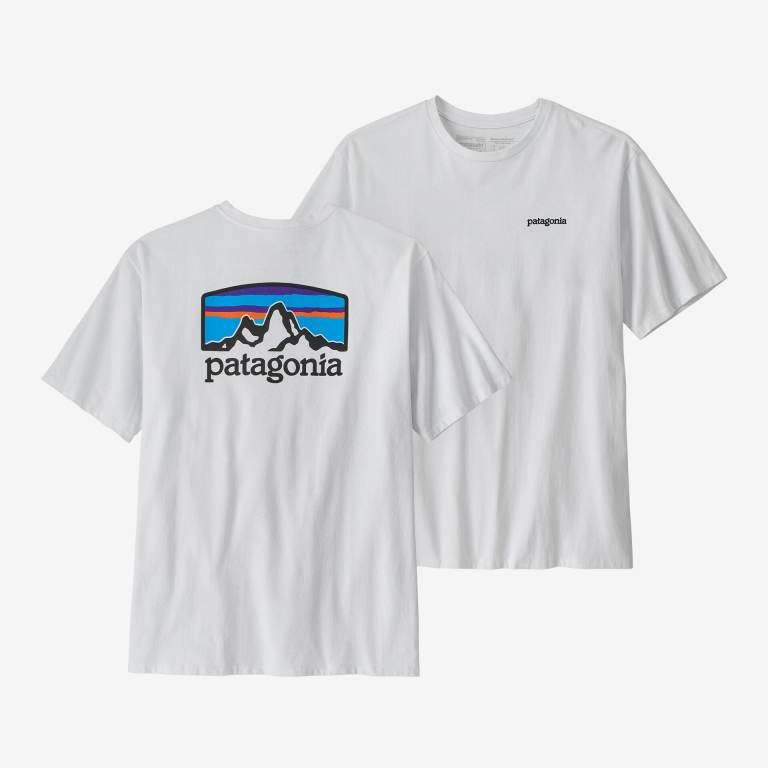 Responsibili-Tee® Patagonia Fitz Roy Horizons Responsibili-Â® Hombre Blancos | eAtwwcV6