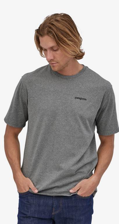 Responsibili-Tee® Patagonia Fitz Roy Horizons Responsibili-Â® Hombre Gravel | nXLPsBfo