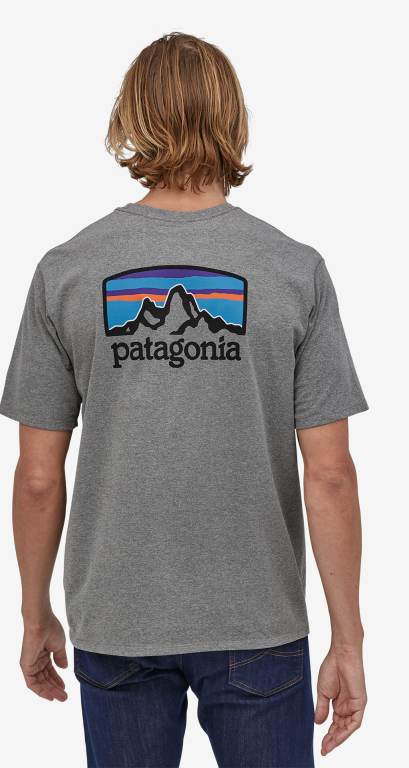 Responsibili-Tee® Patagonia Fitz Roy Horizons Responsibili-Â® Hombre Gravel | nXLPsBfo