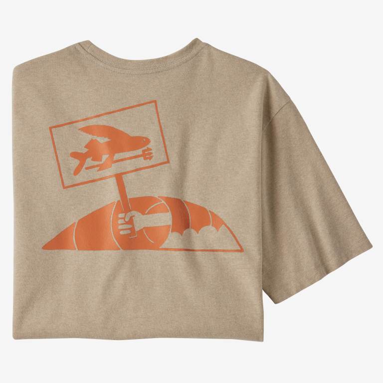 Responsibili-Tee® Patagonia Flying Fish Protest Responsibili-Â® Hombre Marrom | 7P1Xv4n3