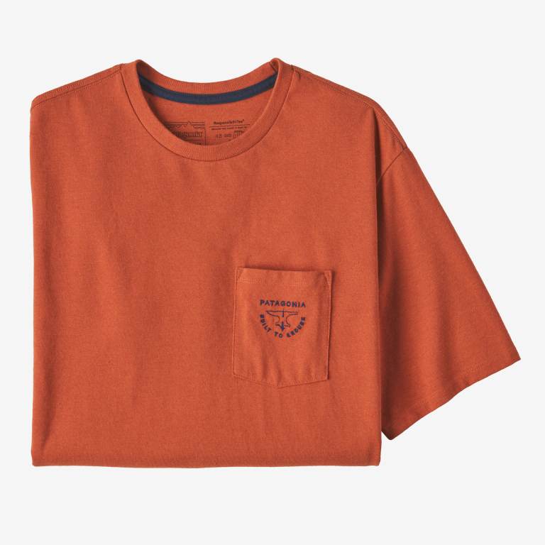 Responsibili-Tee® Patagonia Forge Mark Crest Pocket Responsibili-Â® Hombre Rojos | QOXL536s