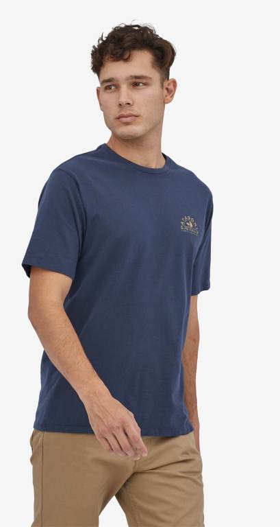 Responsibili-Tee® Patagonia Hatch Hour Responsibili-Â® Hombre Azul Marino | GCxEGKVp