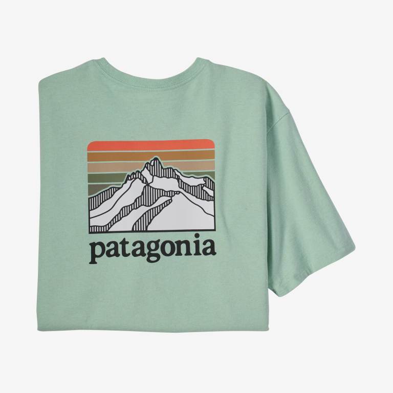 Responsibili-Tee® Patagonia Line Logo Ridge Pocket Responsibili-Â® Hombre Verdes | U6tW85k3