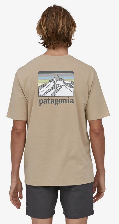 Responsibili-Tee® Patagonia Line Logo Ridge Pocket Responsibili-Â® Hombre Marrom | kGcuGVSV