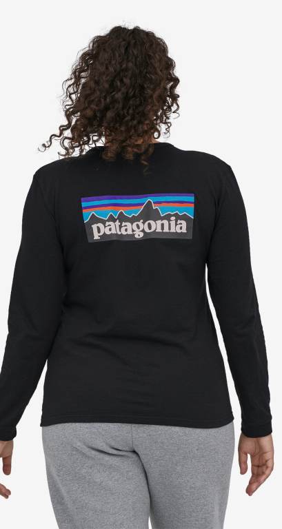 Responsibili-Tee® Patagonia Long-Sleeved P-6 Logo Responsibili-Â® Mujer Rojos | 7JFzZt5z