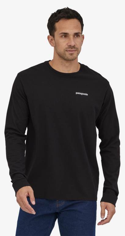 Responsibili-Tee® Patagonia Long-Sleeved Home Agua Trout Responsibili-Â® Hombre Marrom | DtWNUcx4