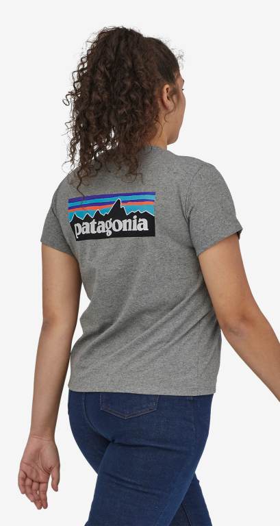 Responsibili-Tee® Patagonia P-6 Logo Responsibili-Â® Mujer Negros | 4Vj9kHVW