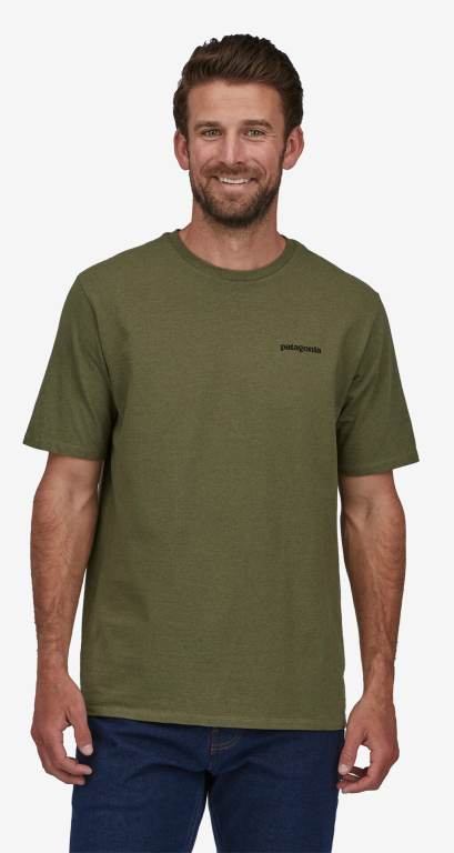 Responsibili-Tee® Patagonia P-6 Logo Responsibili-Â® Hombre Verdes | 6RpFdsnp