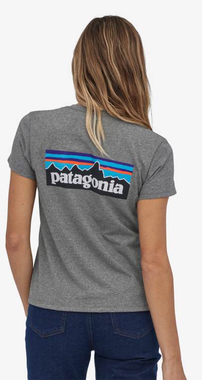 Responsibili-Tee® Patagonia P-6 Logo Responsibili-Â® Mujer Gravel | IbUaE4Ko