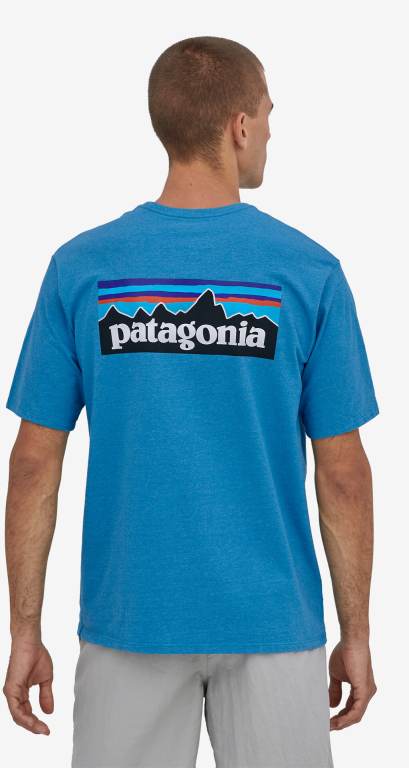 Responsibili-Tee® Patagonia P-6 Logo Responsibili-Â® Hombre Azules | KR79NFxi