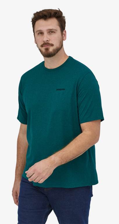 Responsibili-Tee® Patagonia P-6 Logo Responsibili-Â® Hombre Azules | KR79NFxi