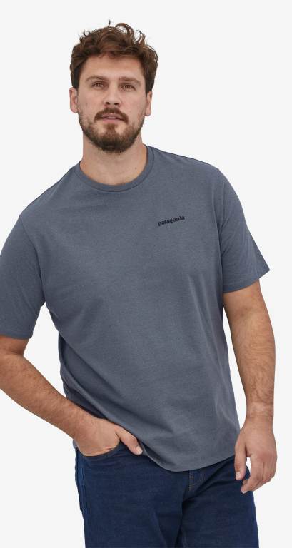 Responsibili-Tee® Patagonia P-6 Logo Responsibili-Â® Hombre Azules | KR79NFxi