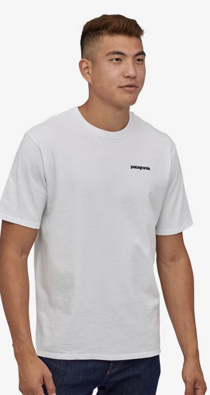 Responsibili-Tee® Patagonia P-6 Logo Responsibili-Â® Hombre Blancos | Y13AkVq6