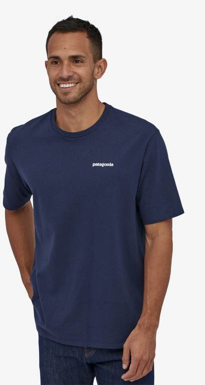 Responsibili-Tee® Patagonia P-6 Logo Responsibili-Â® Hombre Azul Marino | kixVStxV