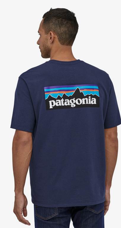 Responsibili-Tee® Patagonia P-6 Logo Responsibili-Â® Hombre Azul Marino | kixVStxV