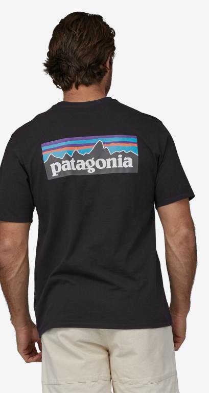 Responsibili-Tee® Patagonia P-6 Logo Responsibili-Â® Hombre Negros | mHz8aTu3