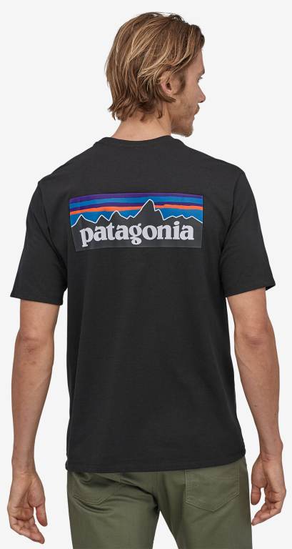 Responsibili-Tee® Patagonia P-6 Logo Responsibili-Â® Hombre Negros | mHz8aTu3