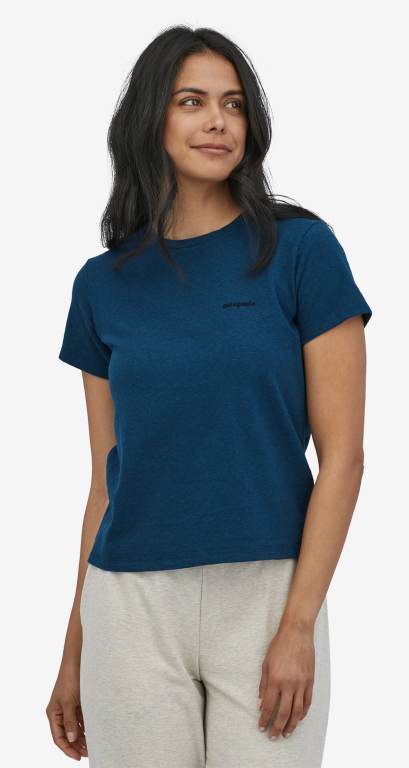 Responsibili-Tee® Patagonia P-6 Logo Responsibili-Â® Mujer Azules | mzCi74U2