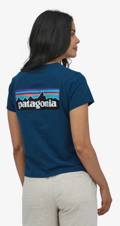 Responsibili-Tee® Patagonia P-6 Logo Responsibili-Â® Mujer Azules | mzCi74U2